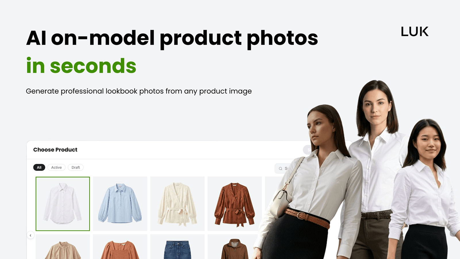 AI on-model product photos in seconds