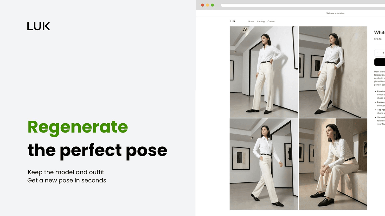 Regenerate the perfect pose